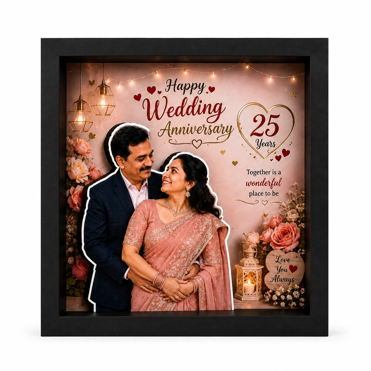 3D Anniversary Memory Frame